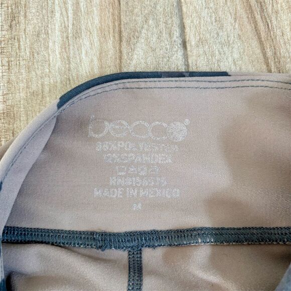 Becca Women's Floral Workout Leggings Size M High-Waisted Activewear - Picture 3 of 3